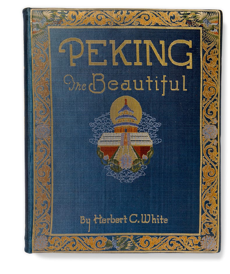 Cover and interior selection from Peking the Beautiful by Herbert C. White (Shanghai: The Commercial Press, Limited, 1927), from The Chinese Photobook (Aperture, 2016)