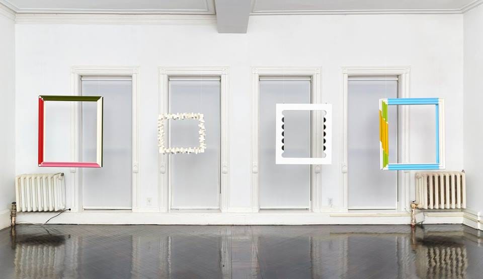 3.Installation view (Listonados (1960-1970), acrylic on wood). Courtesy Henrique Faría Fine Art, New York