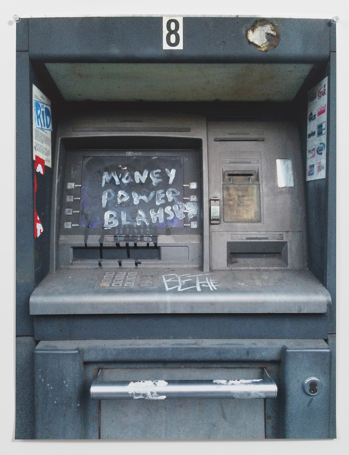 A.L. Steiner, "Untitled (worst-case scenario ATM)" (2016), color pigment print, 23 1/2 x 18 in (all images courtesy of Koenig & Clinton Gallery)