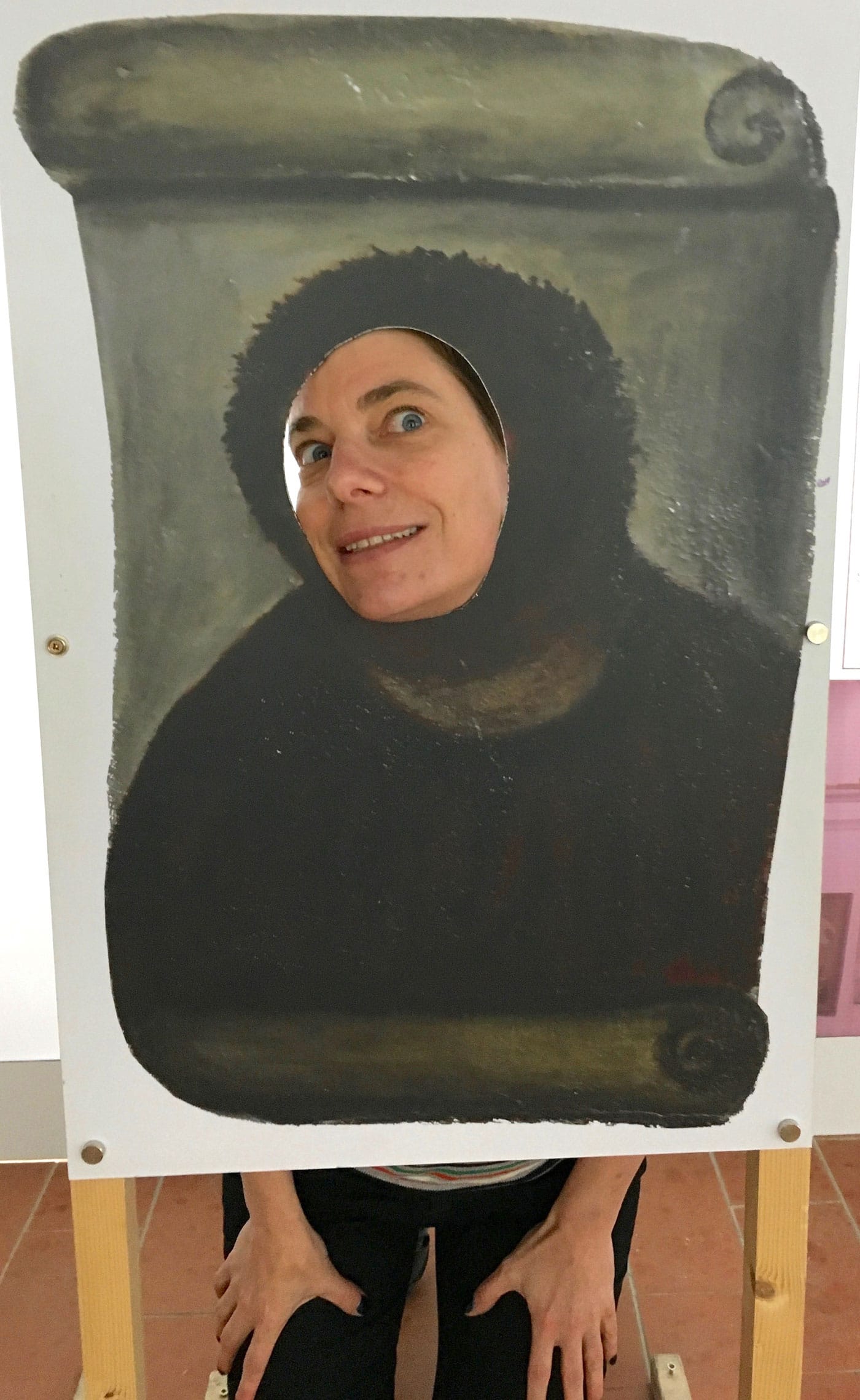 The author impersonating "Monkey Jesus"