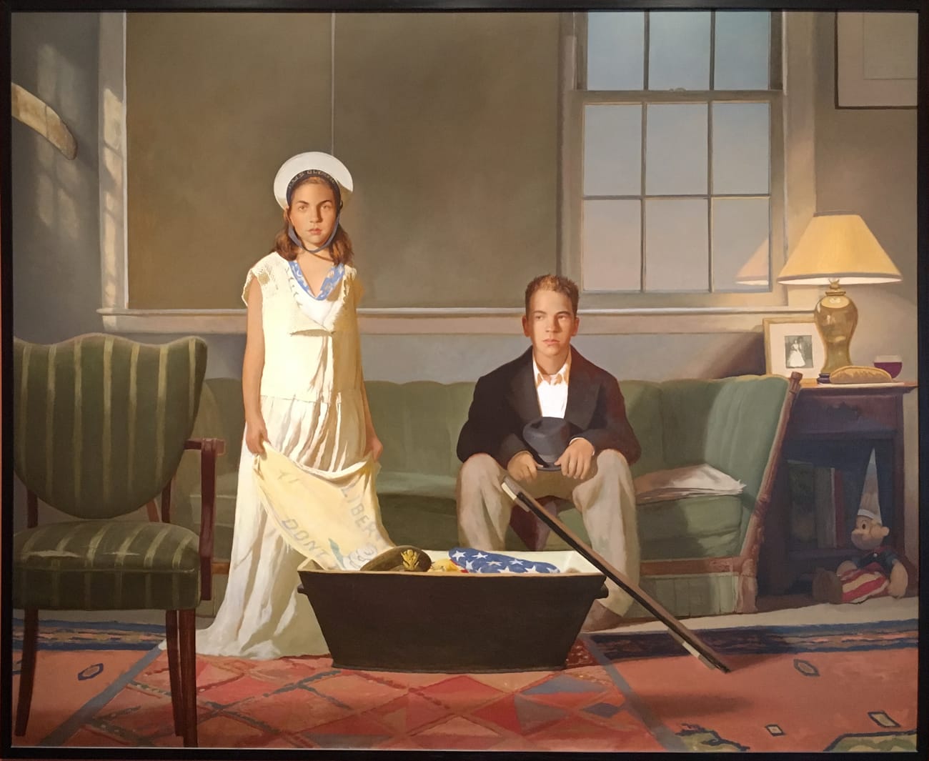 Bo Bartlett, “The Box” (2002), Oil on canvas. Collection of Andrew Nelson. 