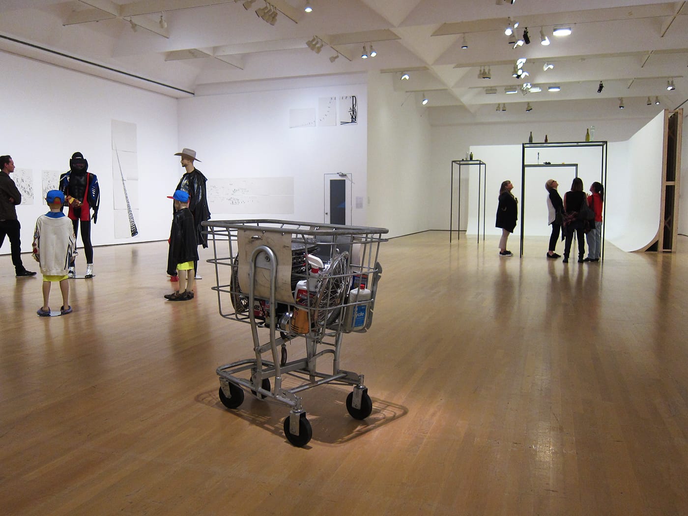 Cady Noland, "Cart Full of Action" (1986) with Isa Genzken and Nadia Belerique