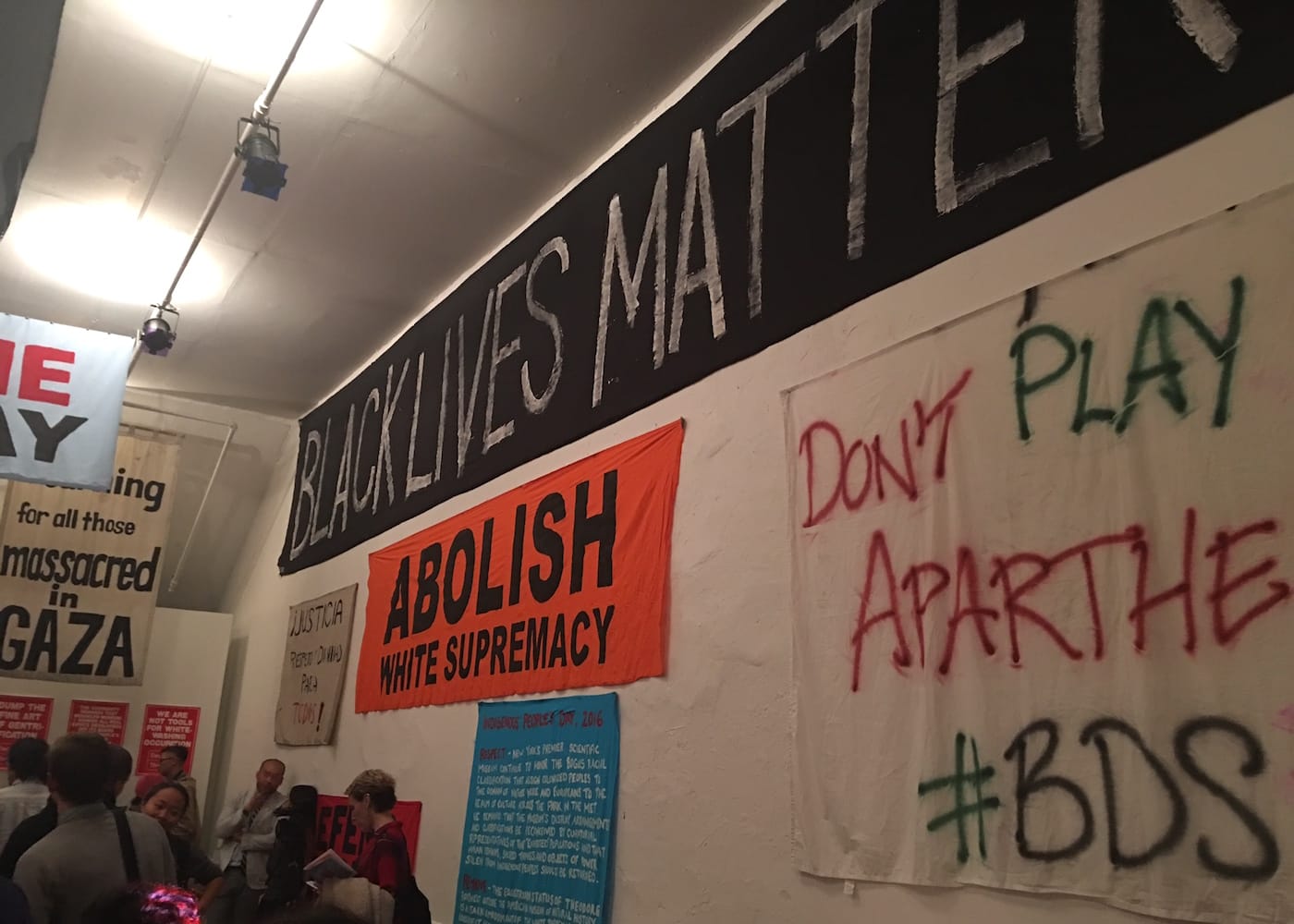 Installation view of Decolonize This Place at Artists Space