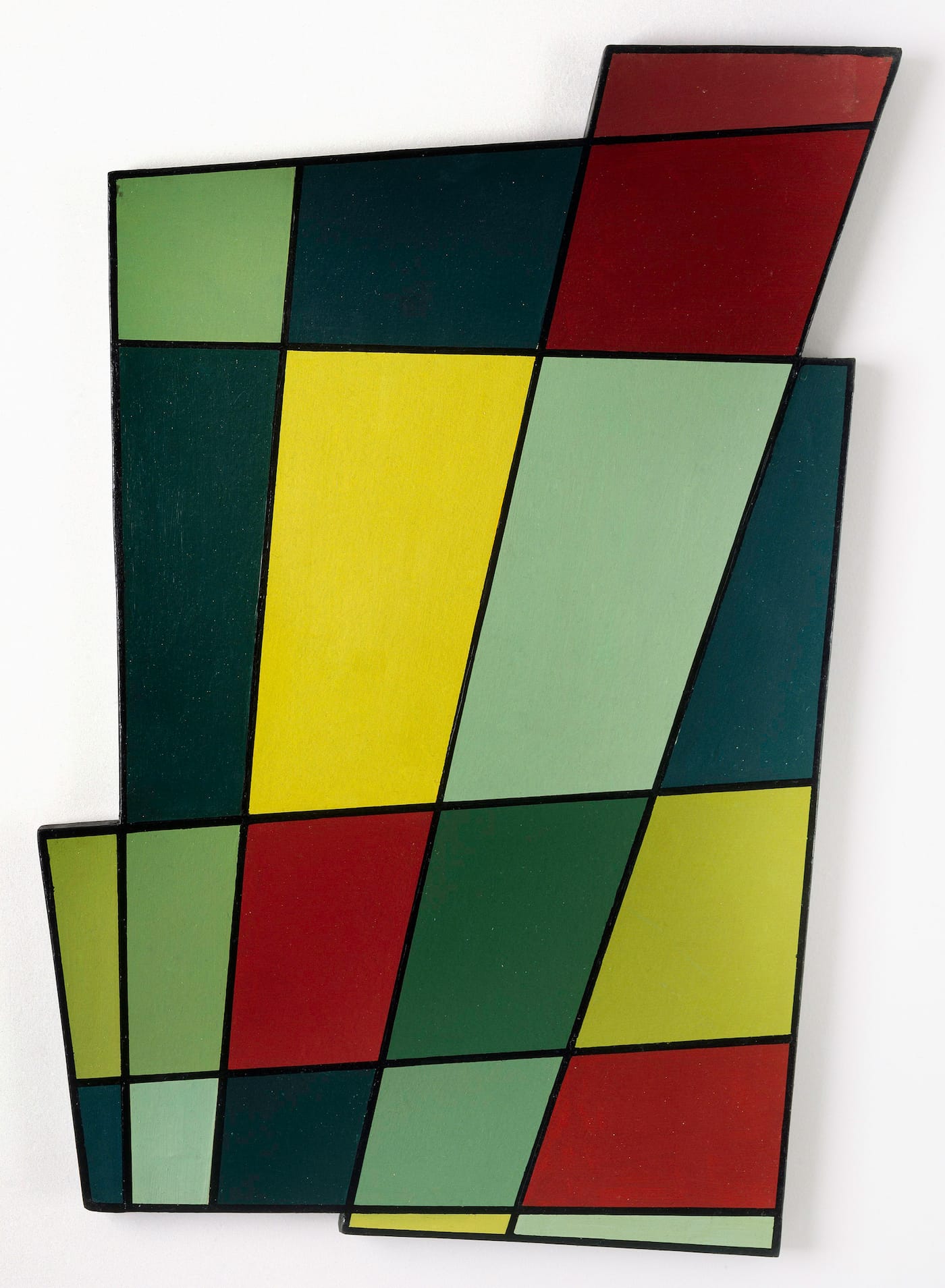 Juan Melé, "Irregular Frame no. 2" (1946), oil on composition board, 28 x 19 3/4 x 1 in