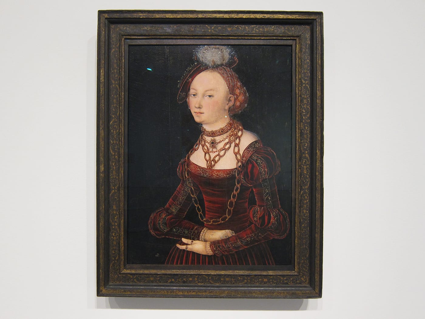 Lucas Cranach the Elder, "Portrait of a Lady" (c. 1540)