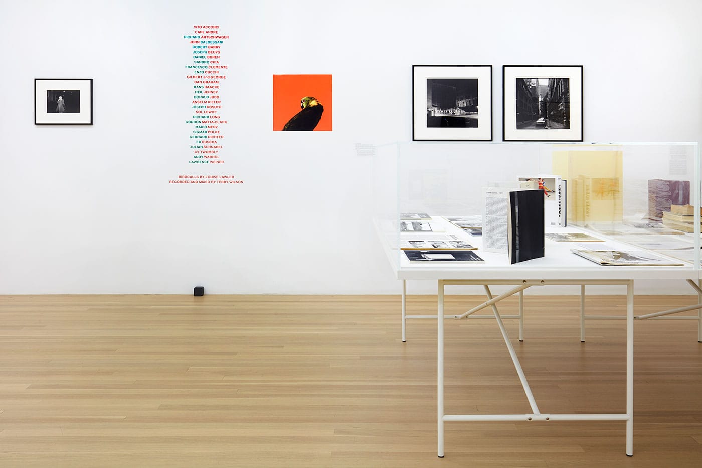 Installation view, 'Douglas Crimp: Before Pictures, New York City 1967-1977' at Galerie Buchholz, New York, 2016