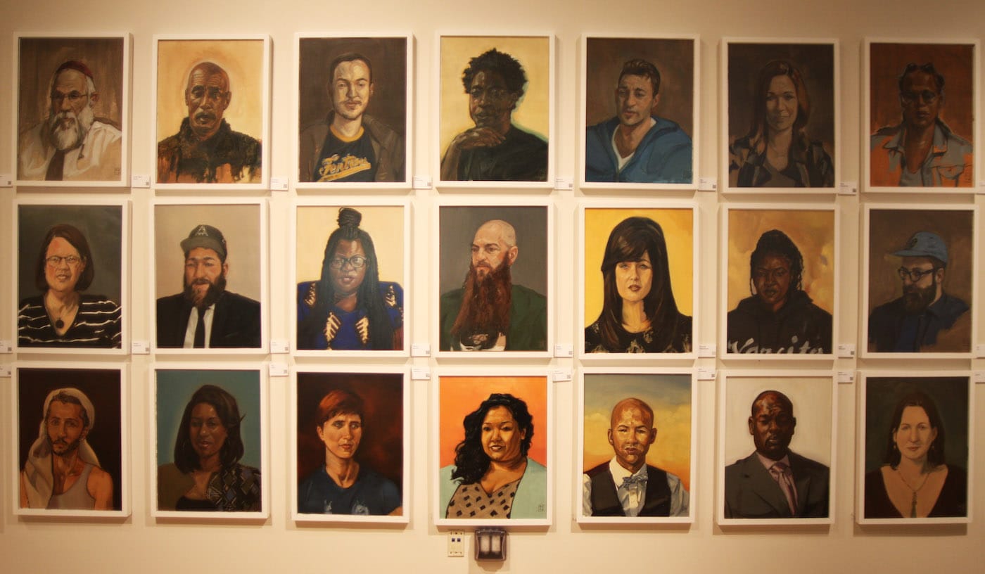 "Free Portrait Project: Crown Heights," installation view