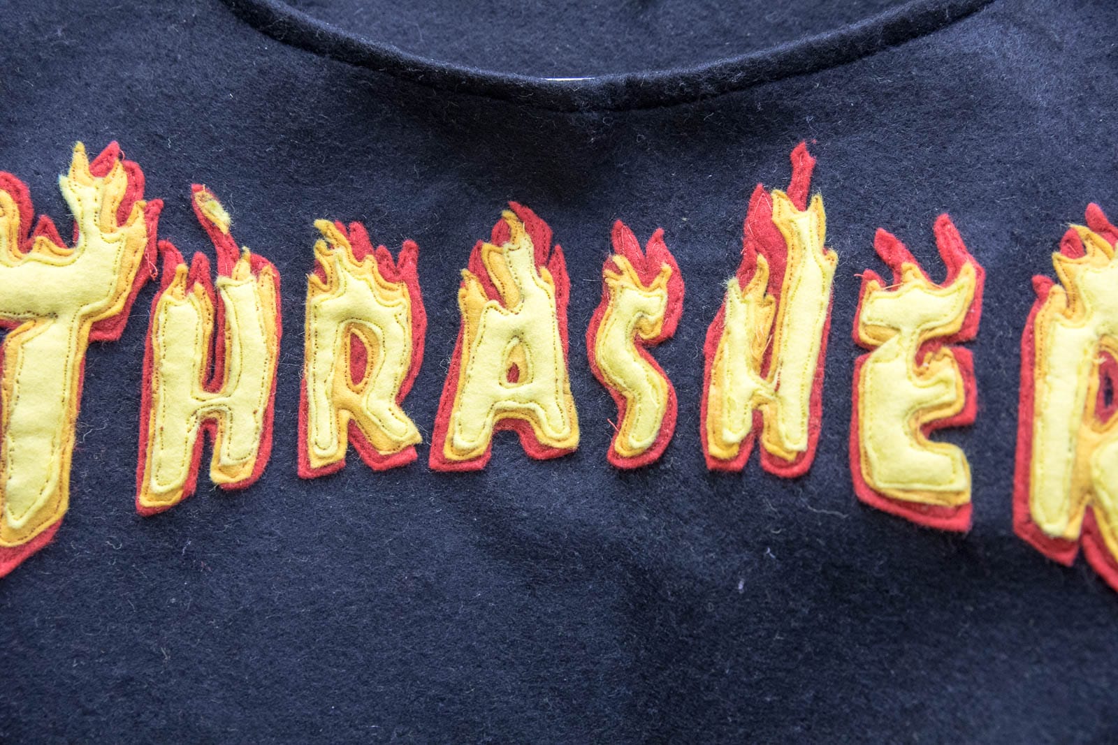 Handmade Thrasher shirt from The Buggy Factory