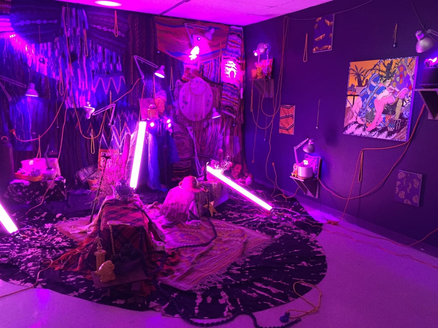 Amir Fallah's installation.