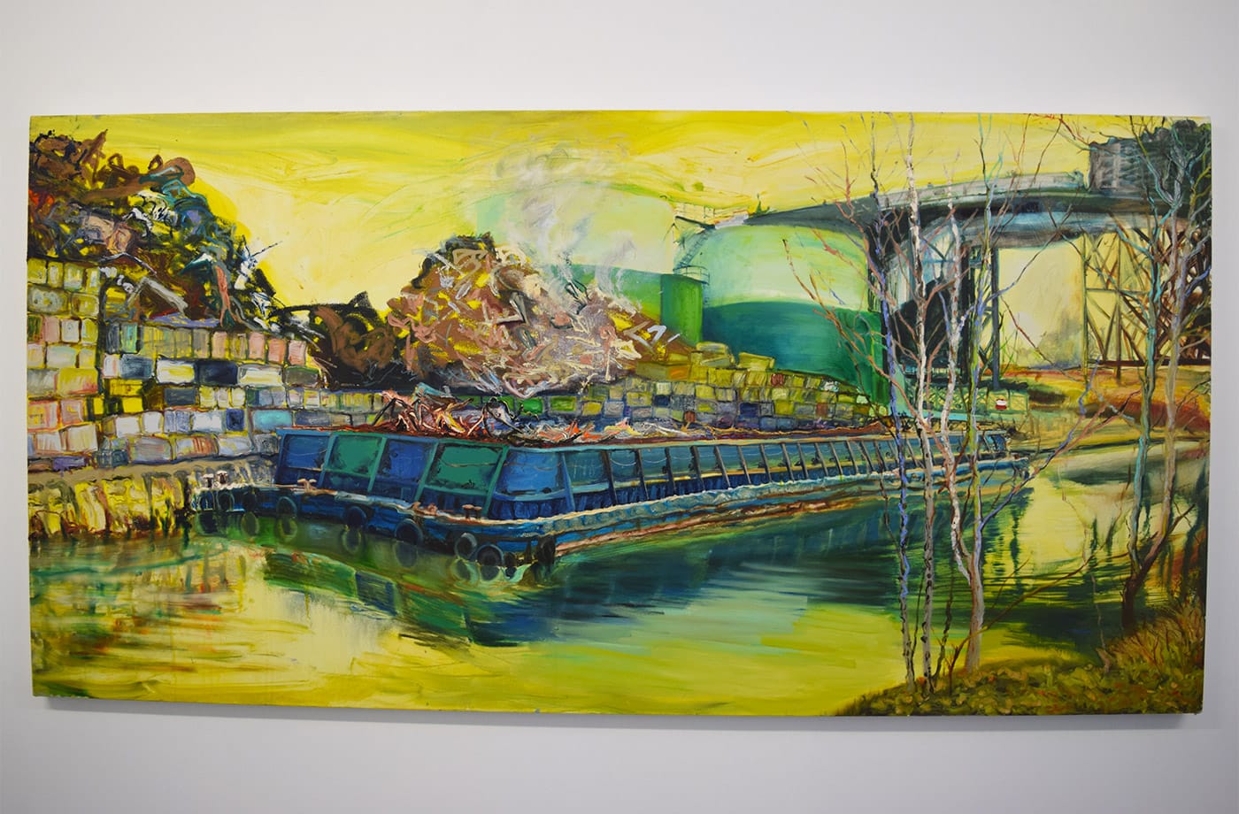 Lizbeth Mitty, "Boating" (2016) from 'Falling In,' the current exhibition at Trestle Projects, curated by Melissa Staiger