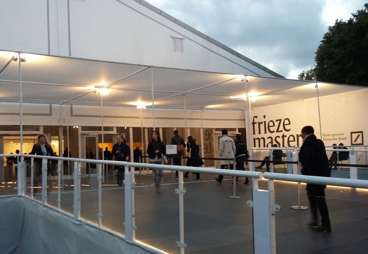 The entrance to Frieze Masters 2016