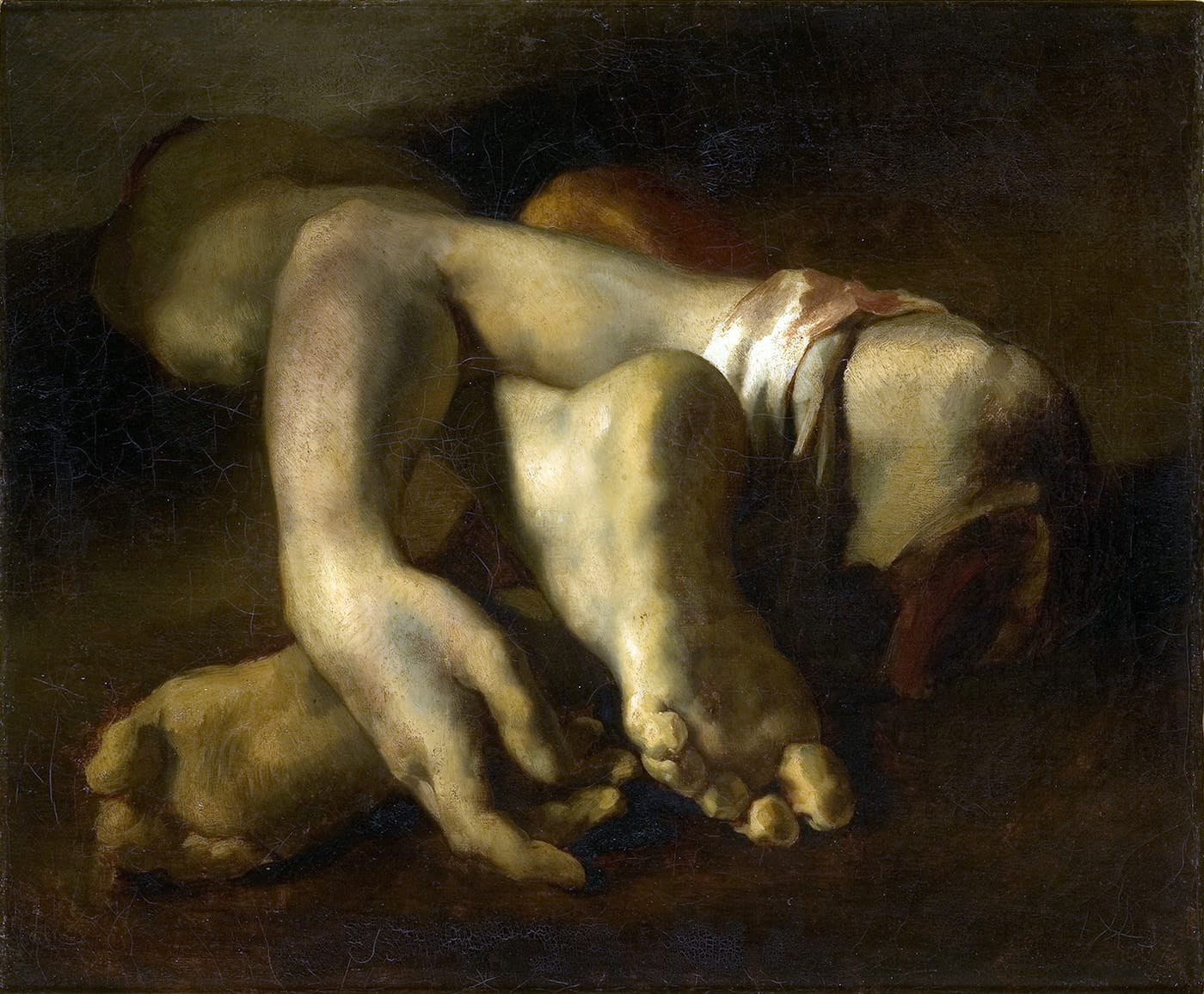 Théodore Géricault, "Study of Feet and Hands" (1818-19), oil on canvas (via Musée Fabre/Wikimedia)