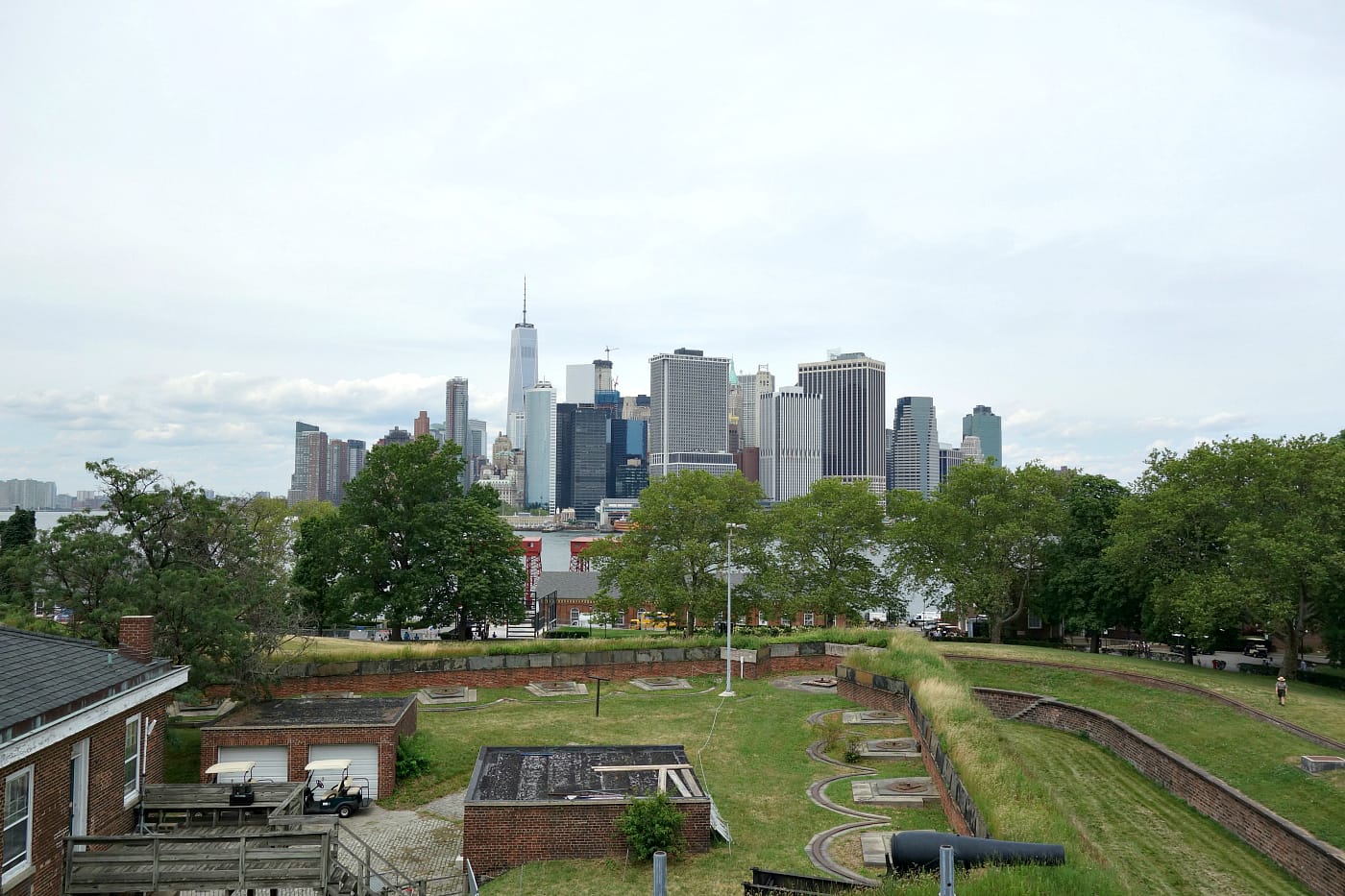 Governors Island in the New York Harbor (photo by the author for Hyperallergic)