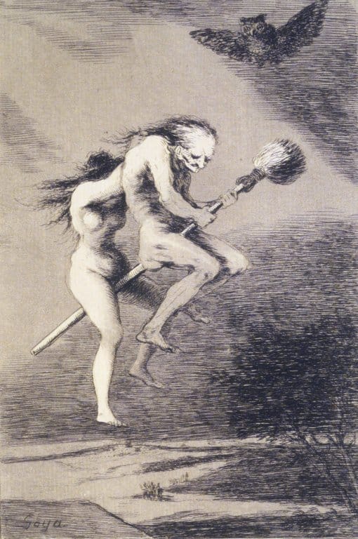 Francisco Goya,"Linda maestra!" (1797-98), etching, aquatint, and drypoint on laid paper (via Brooklyn Museum/Wikimedia)