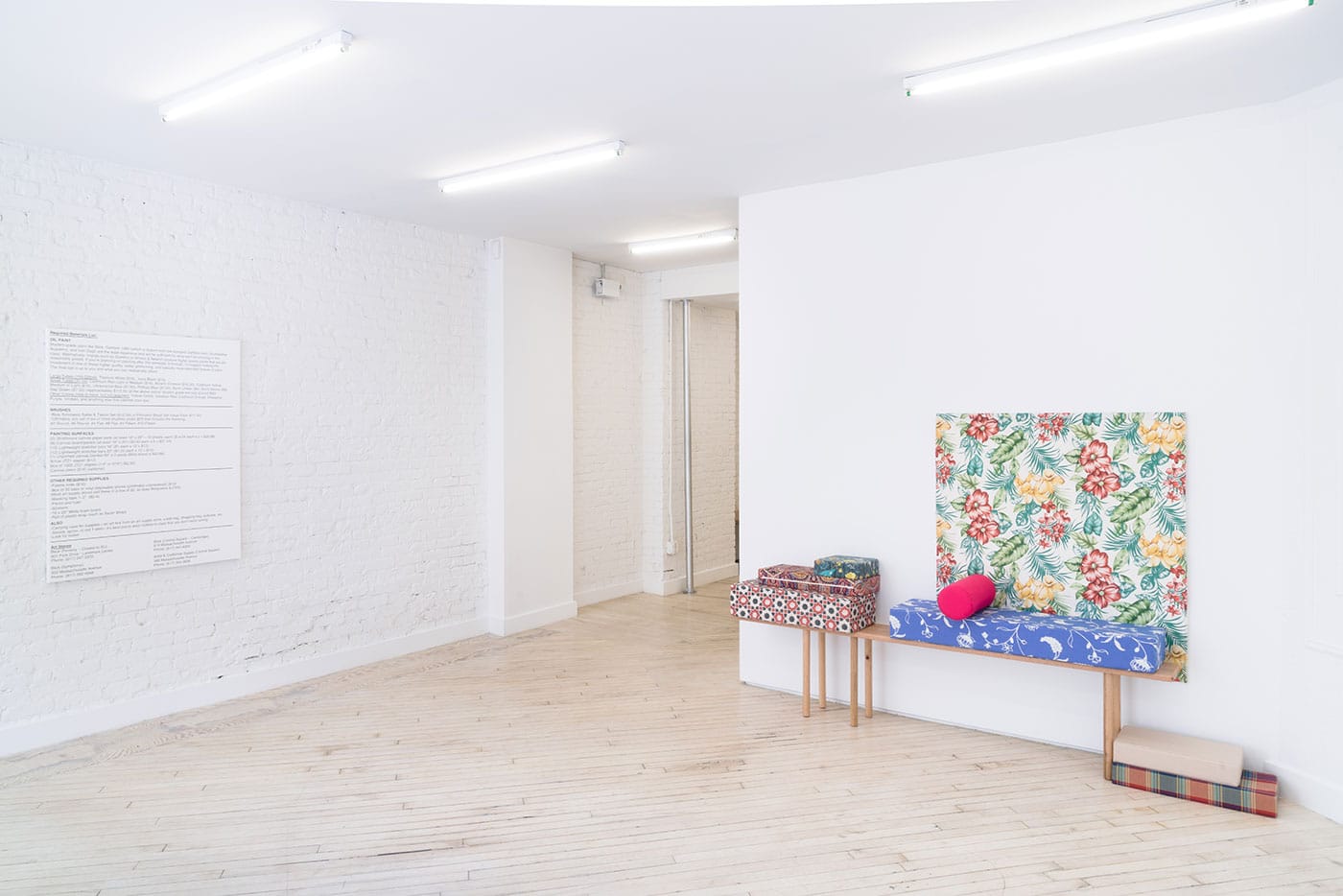 Installation view, 'Jaya Howey: Edifying Lines for Sensitive Readers' at Bureau (all images courtesy Bureau) (click to enlarge)