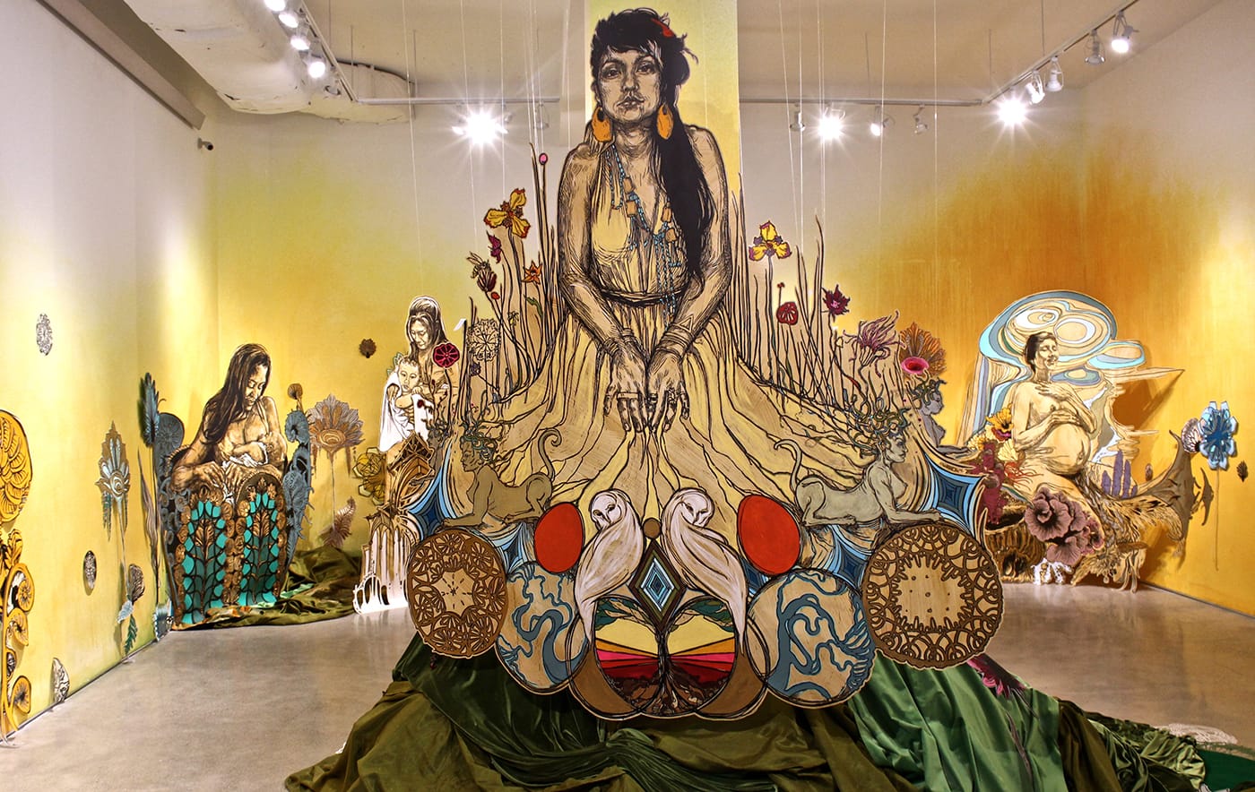 The Light After, installation view of the "meadow" gallery.