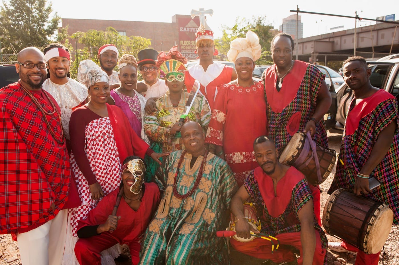 The performance group (photograph by Mario Carrion courtesy CCCADI)