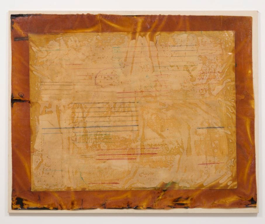Ed Moses, "Untitled" (c. 1971), resin and powdered pigment on canvas, 96 x 108 inches (all images courtesy Albertz Benda)
