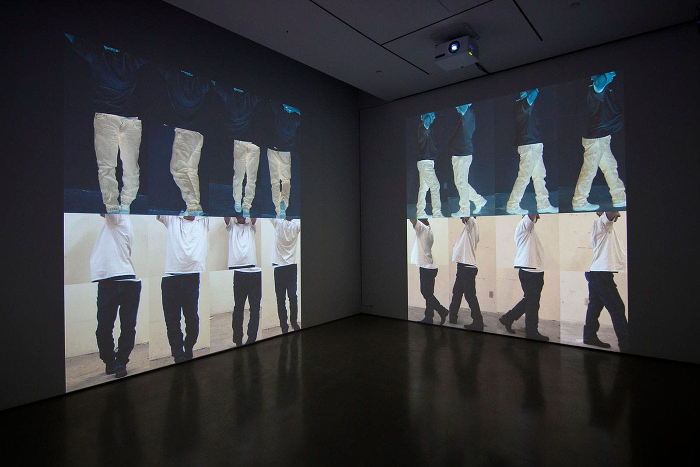 Installation view, ‘Bruce Nauman: Contrapposto Studies, i through vii’ at Sperone Westwater
