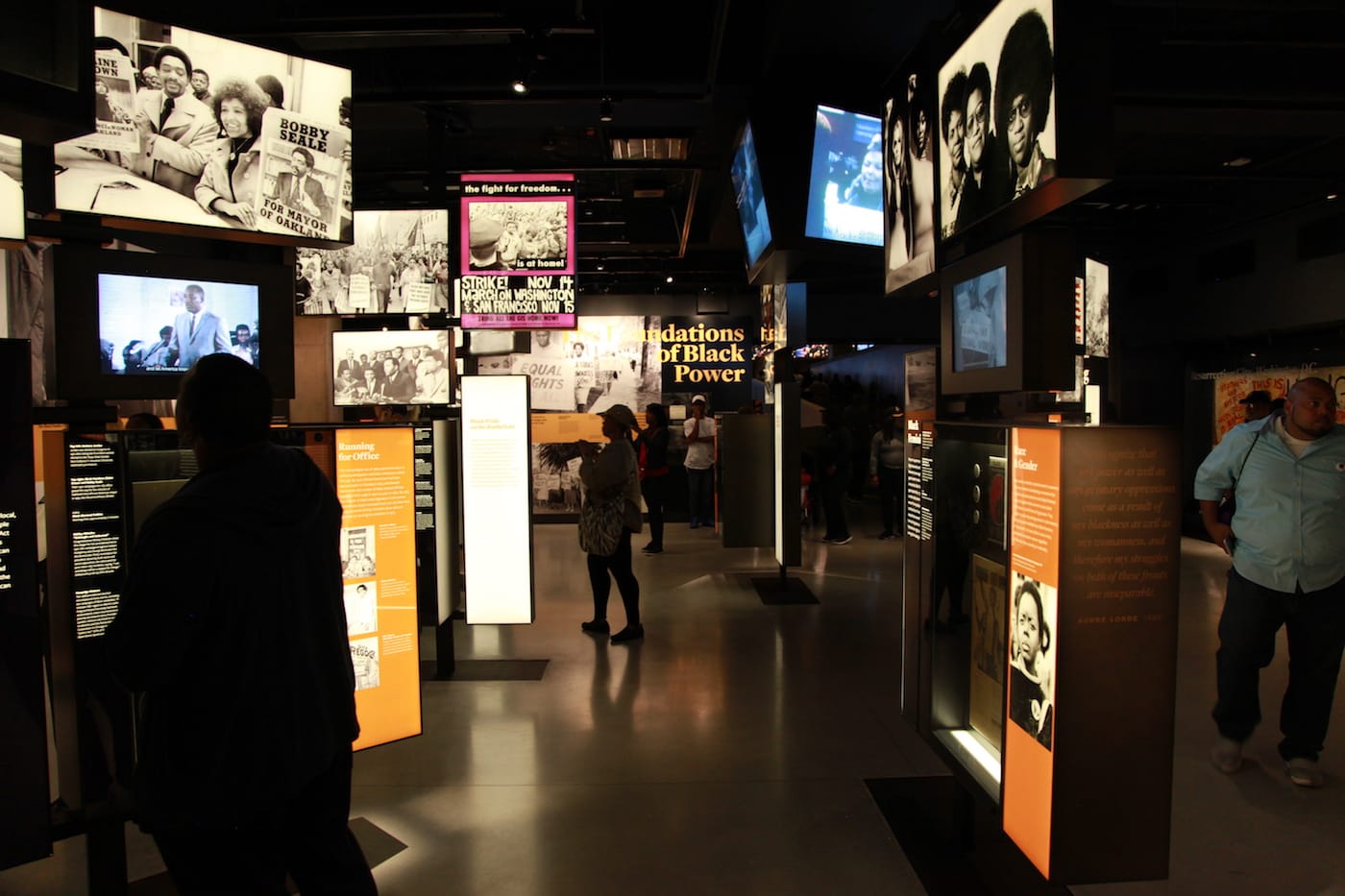 Part of the historical displays in the the National Museum of African American History and Culture