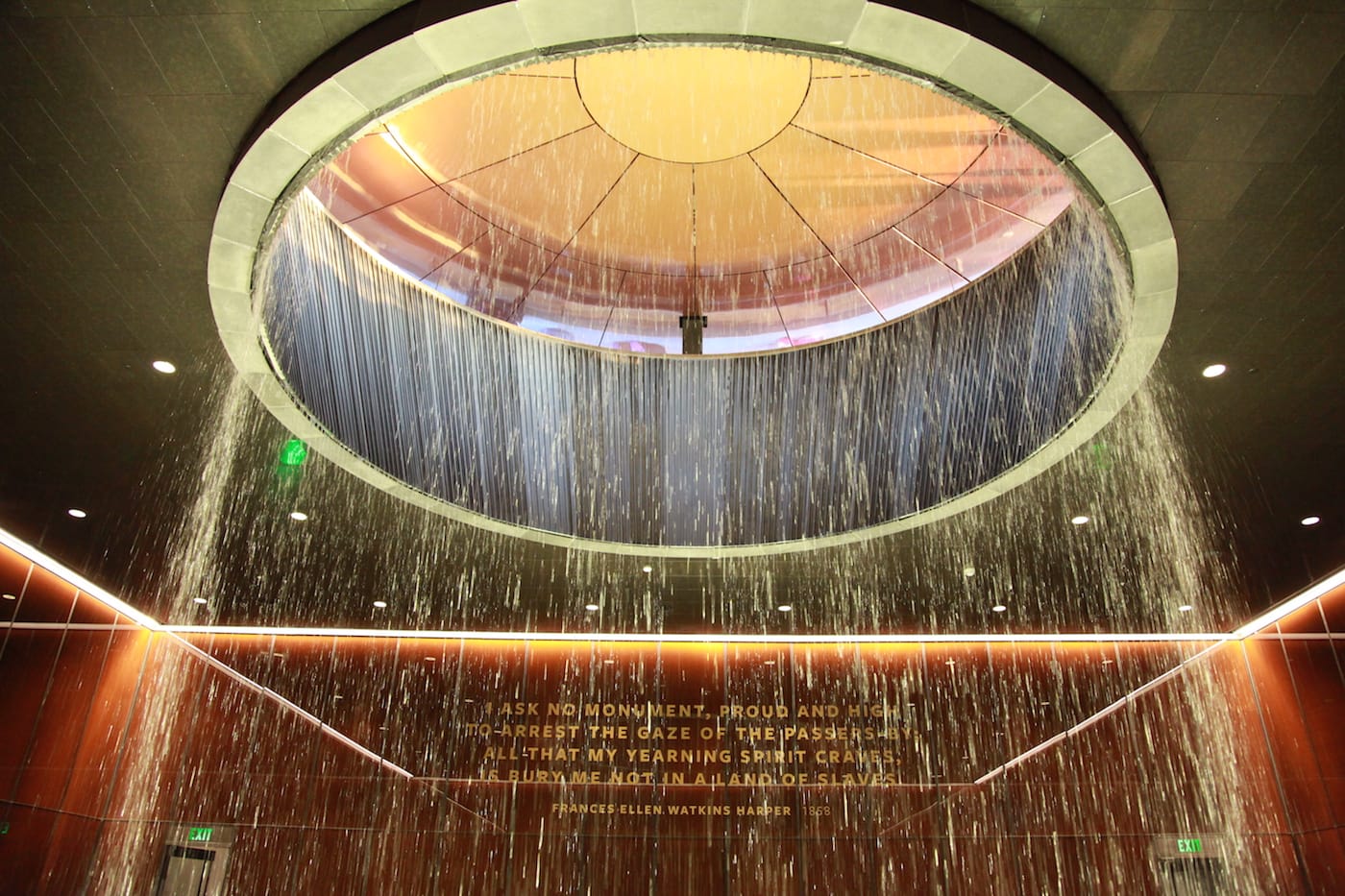 The contemplative court at the National Museum of African American History and Culture
