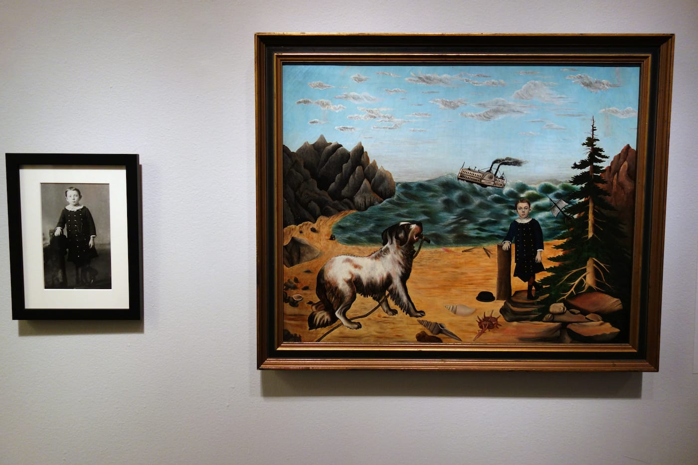 Installation view of 'Securing the Shadow: Posthumous Portraiture in America' at the American Folk Art Museum (photo by the author for Hyperallergic)