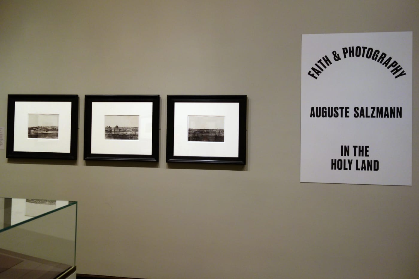 Installation view of 'Faith and Photography: Auguste Salzmann in the Holy Land' (photo by the author for Hyperallergic)