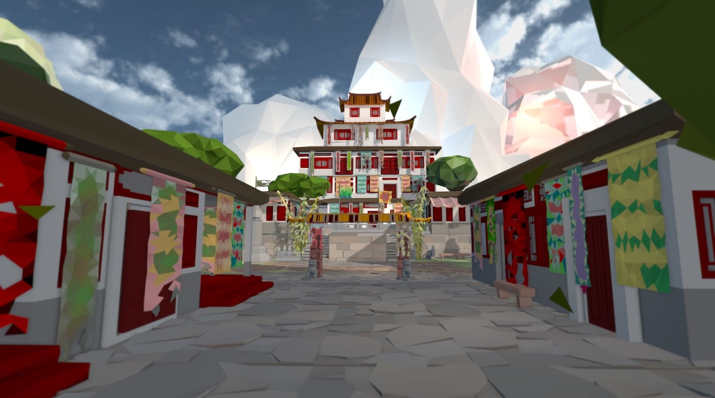 Shezad Dawood, "Kalimpong" (still, 2016), VR environment, duration variable