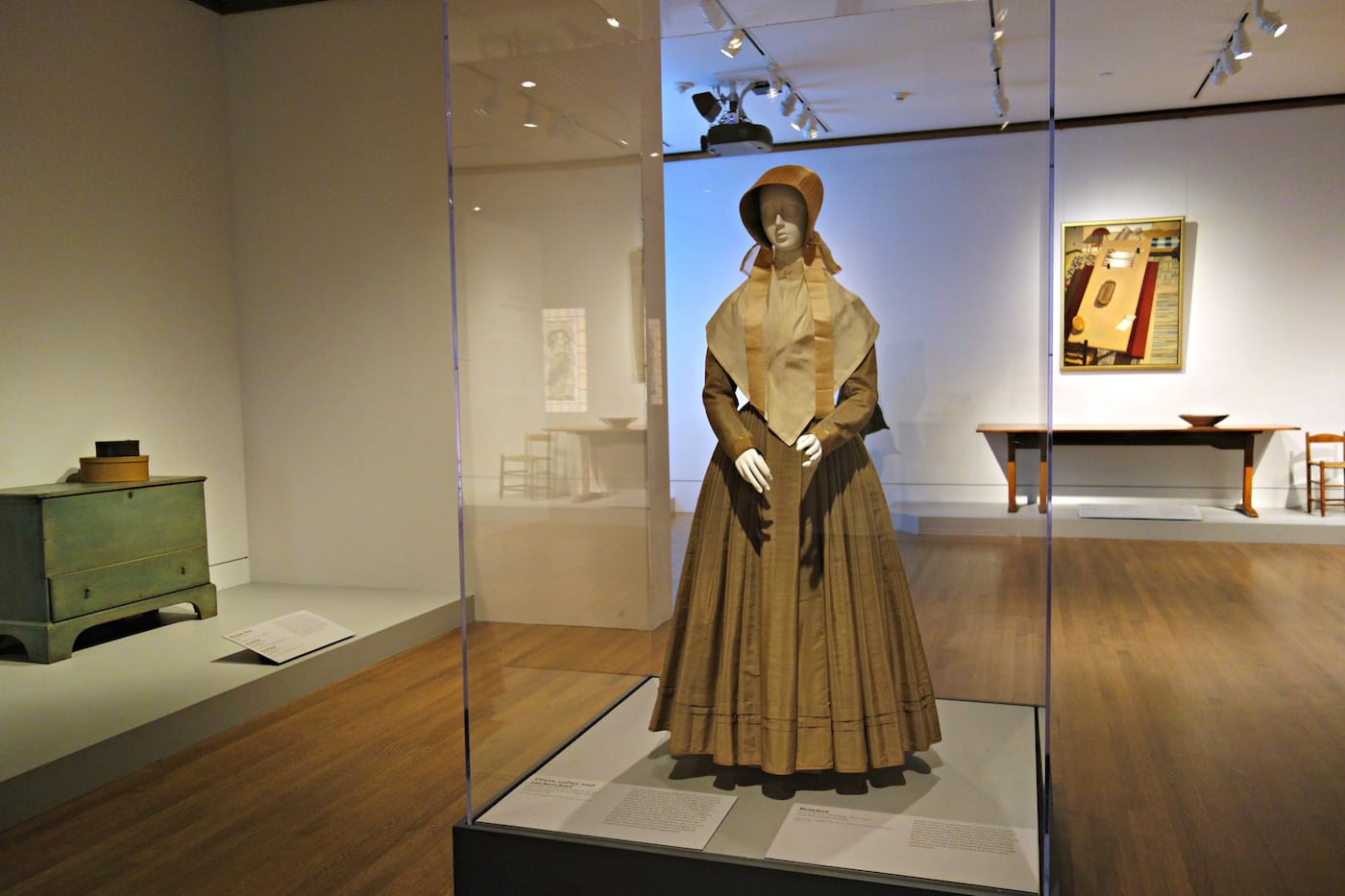 Installation view of 'Simple Gifts: Shaker at The Met' (photo by the author for Hyperallergic)