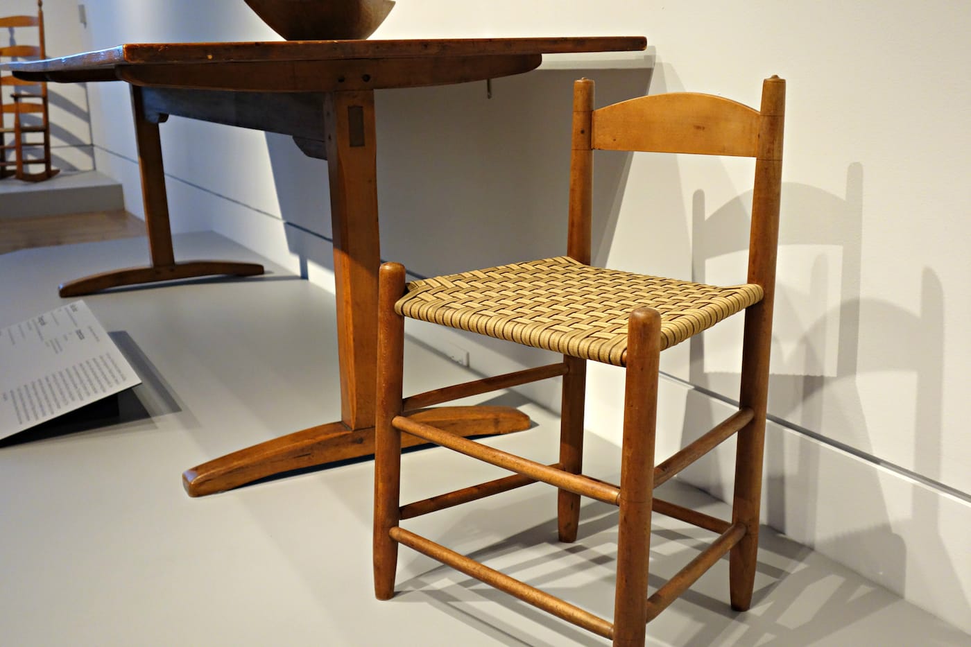 Installation view of 'Simple Gifts: Shaker at The Met' (photo by the author for Hyperallergic)