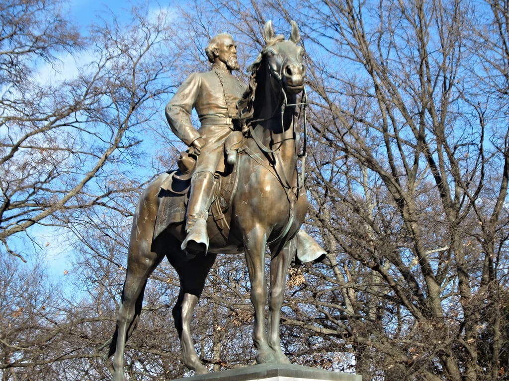 Statue of Nathan Bedford Forrest in Memphis' Health Sciences Park (photo by Allison Meier)