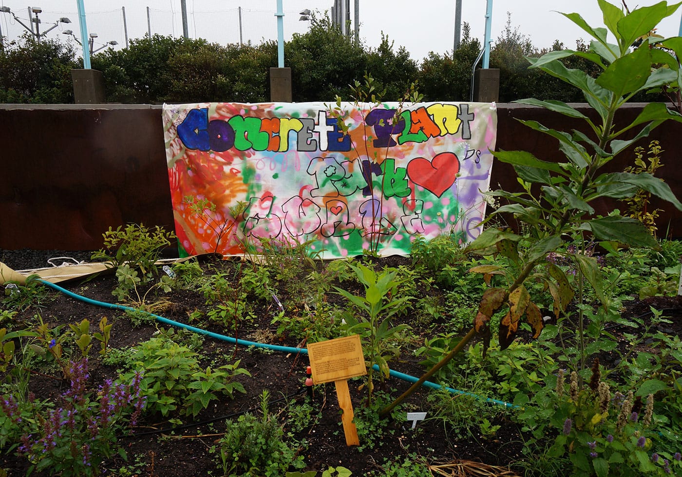 A banner from Concrete Plant Park on "Swale"