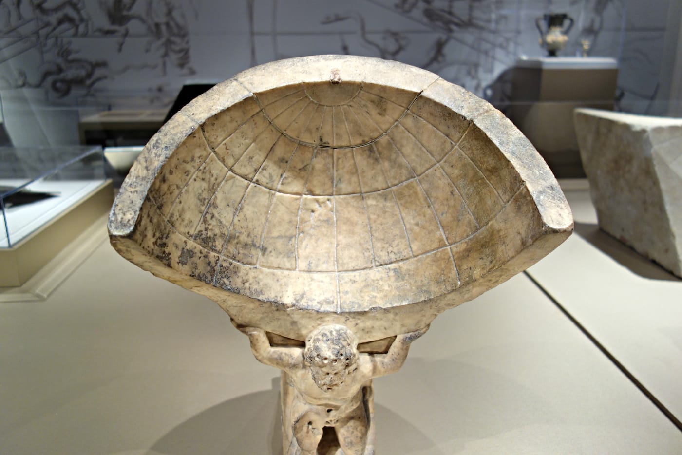 Installation view of 'Time and Cosmos in Greco-Roman Antiquity' at the Institute for the Study of the Ancient World (photo by the author for Hyperallergic)