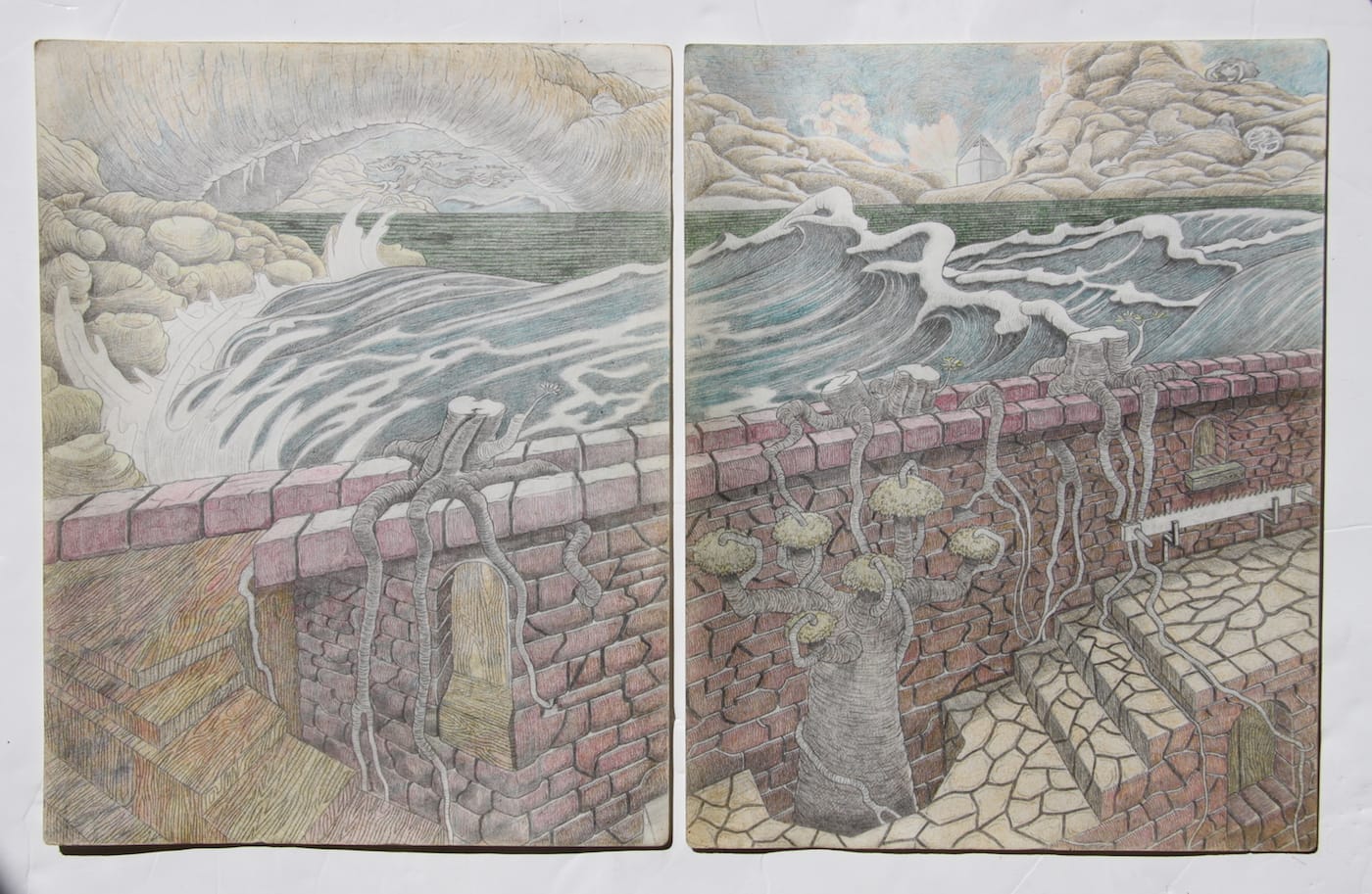 untitled-2014-pencil-crayon-11-x-14-in-each-panel