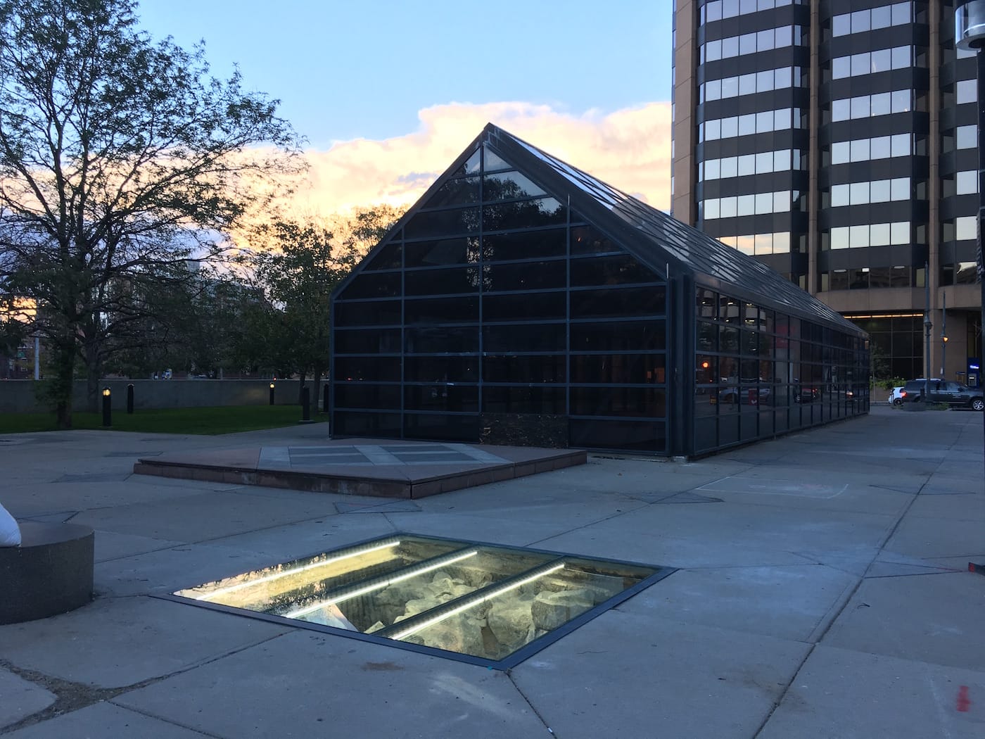 Installation view of SANGREE's Unclassified Site Museum, a Black Cube project, in Denver (photo by Cortney Stell, courtesy Black Cube)