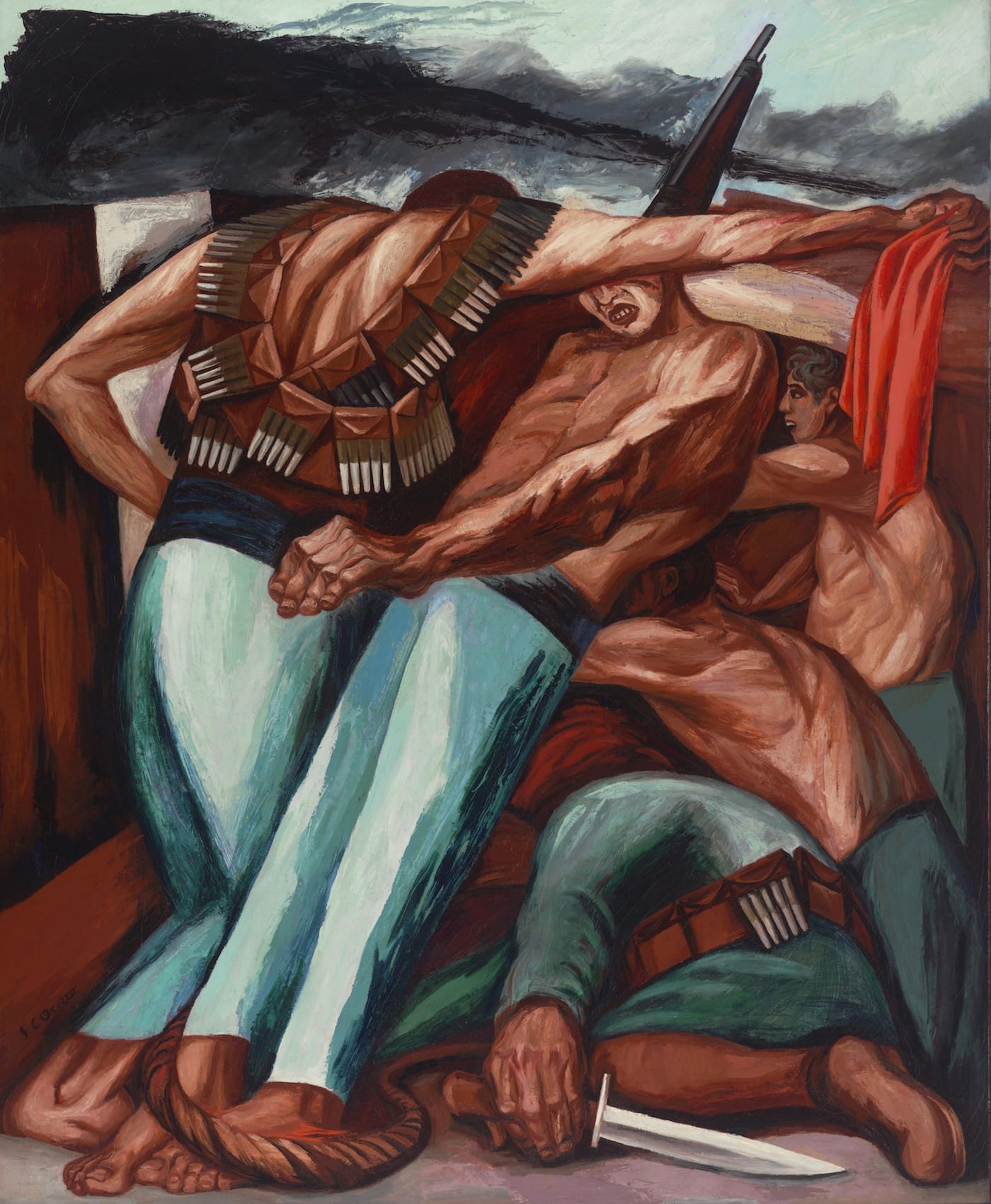 José Clemente Orozco, "Barricade" (1931), Museum of Modern Art, New York, given anonymously, 1937 (© José Clemente Orozco / Artists Rights Society, ARS, New York / SOMAAP, Mexico)
