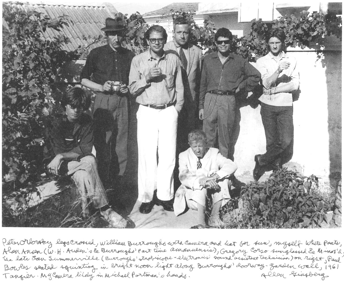 The Tangier Group (William S. Burroughs, Paul Bowles, Allen Ginsberg) (image courtesy Allen Ginsberg Estate / Dust-to-Digital)