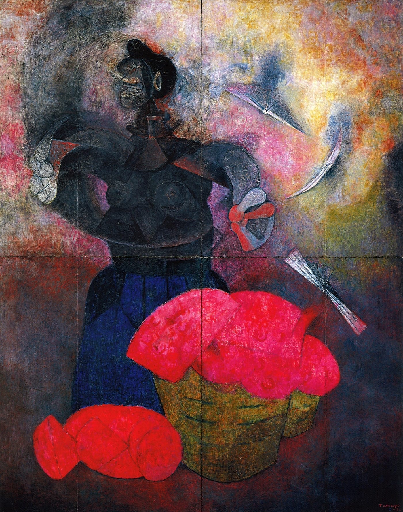 Rufino Tamayo, "Homage to the Indian Race" (1952), Acervo CONACULTA — INBA, Museo de Arte Moderno (© Rufino Tamayo, Visual Artists and Galleries Association, New York)
