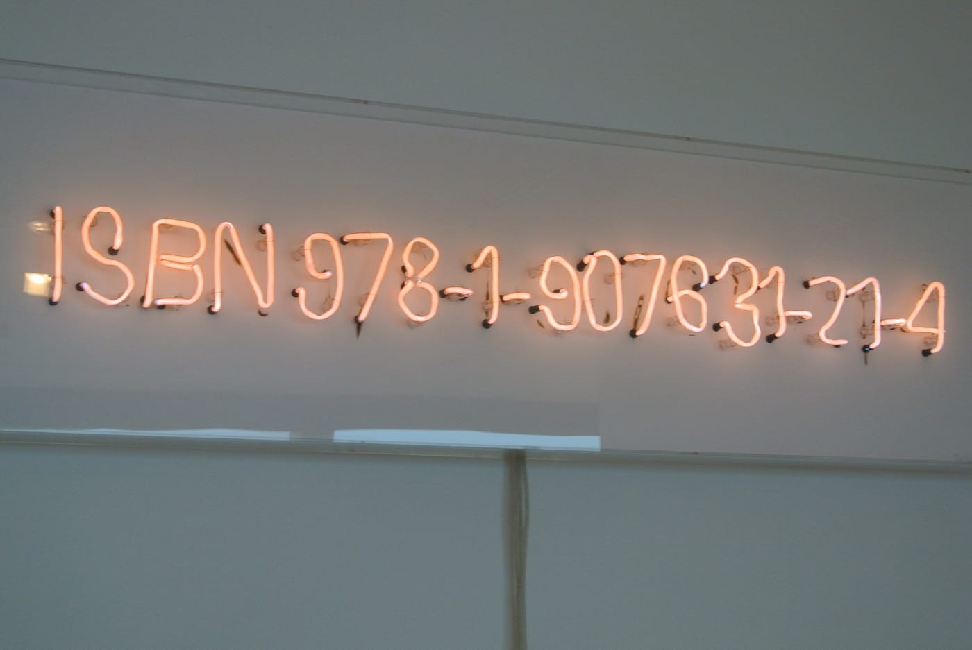 Fiona Banner. "The Vanity Press" (2013), Neon parts bent by the artist, published by The Vanity Press