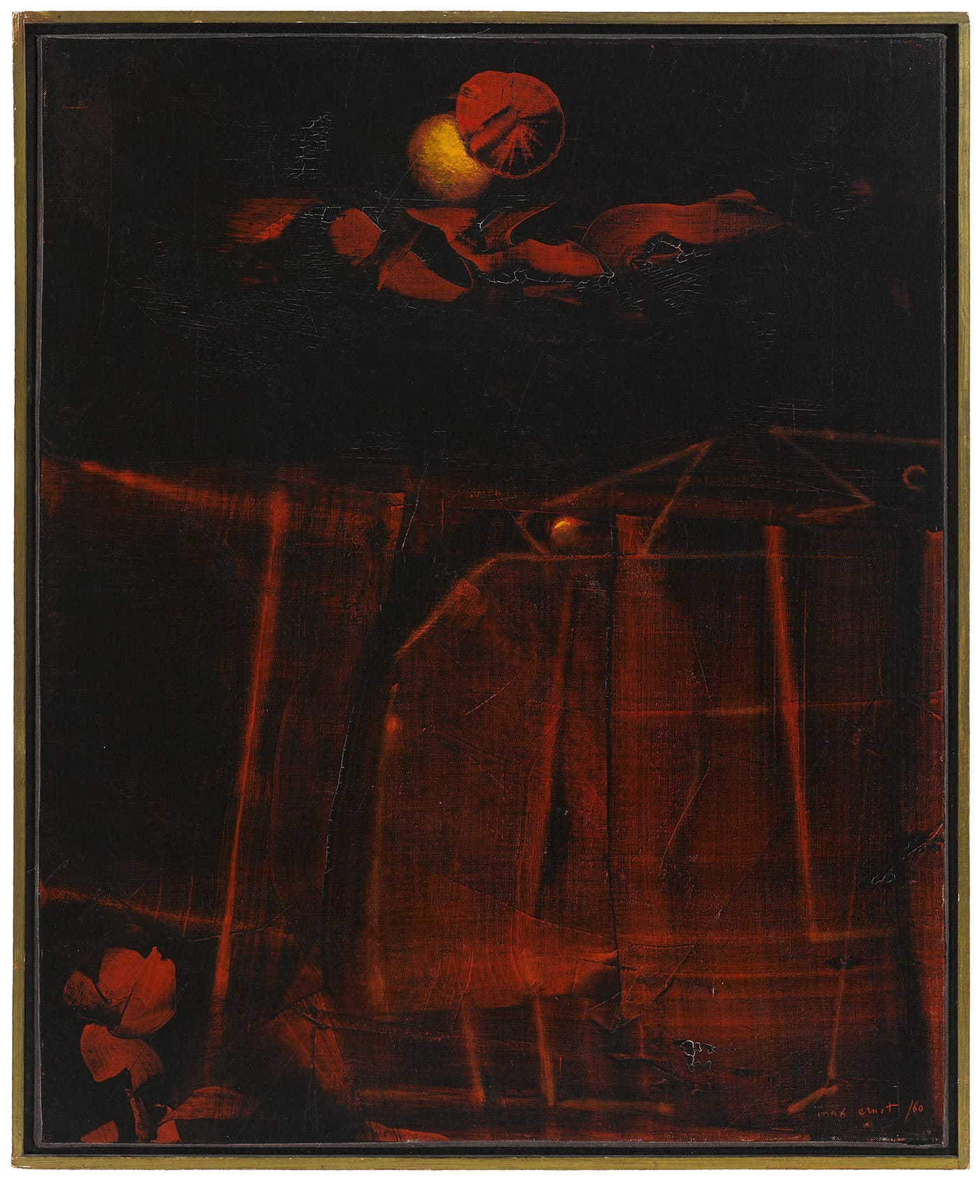 MAX ERNST "Je suis une femme, vous êtes un homme, sommes nous la république" (1960), 24 x 19 3/4 in (61 x 49.7 cm) US$ 400,000–600,000