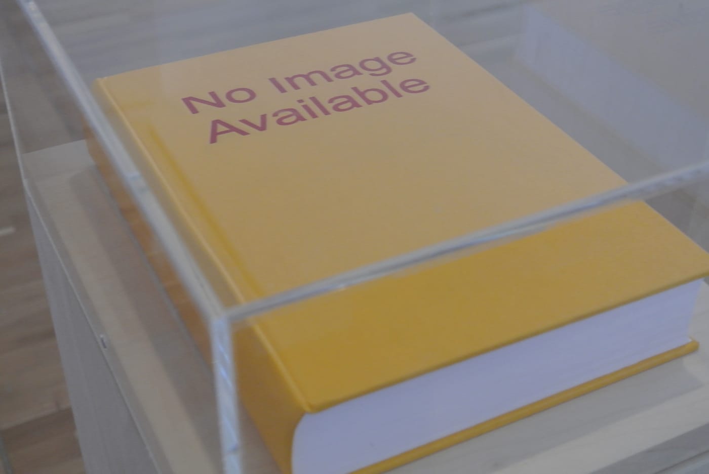 Fiona Banner, "No Image Available" (2012), 400-page hardback, edition of 1 published by The Vanity Press