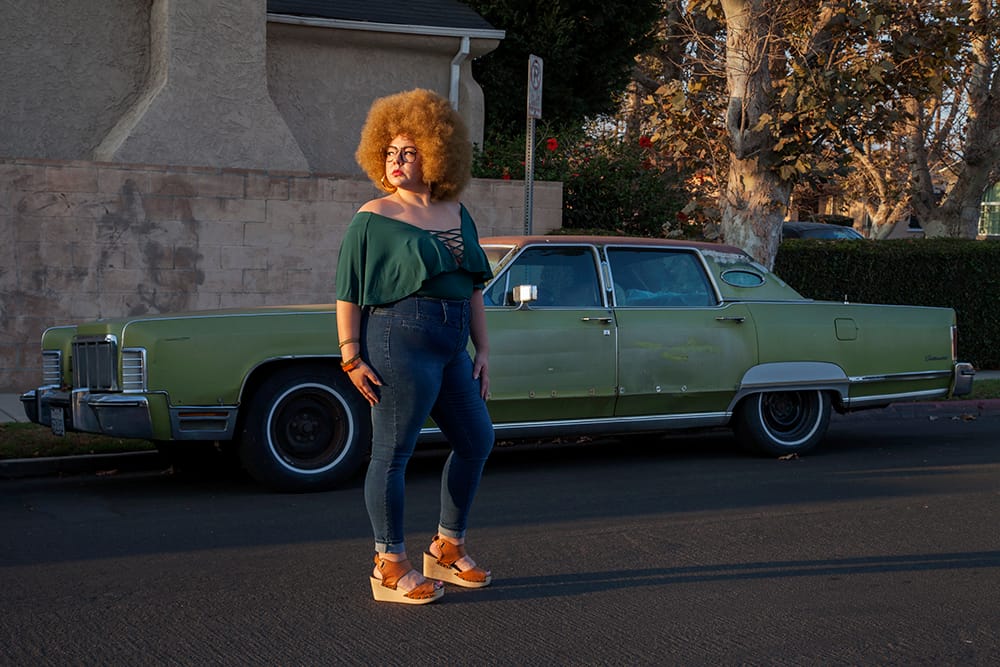 Genevieve Gaignard, "Compton Contrapposto" (2016). Chromogenic print, Edition of 3 + 2 AP 32 x 48 inches