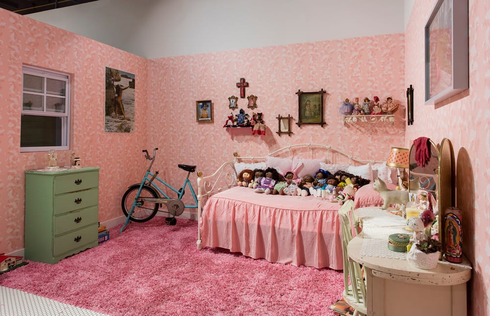 Genevieve Gaignard, Smell the Roses, October 19, 2016 – February 19, 2017, California African American Museum, Los Angeles, CA, Installation view. Installation files are just Courtesy of Shulamit Nazarian, Los Angeles.