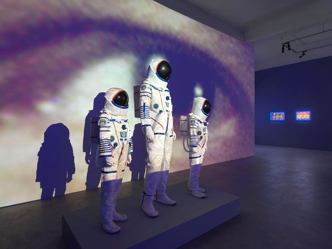 Halil Altındere, "3 Cosmonaut Family Costumes" (2016) (all image © Neuer Berliner Kunstverein / Jens Ziehe, courtesy the artist and PİLOT Gallery, Istanbul)