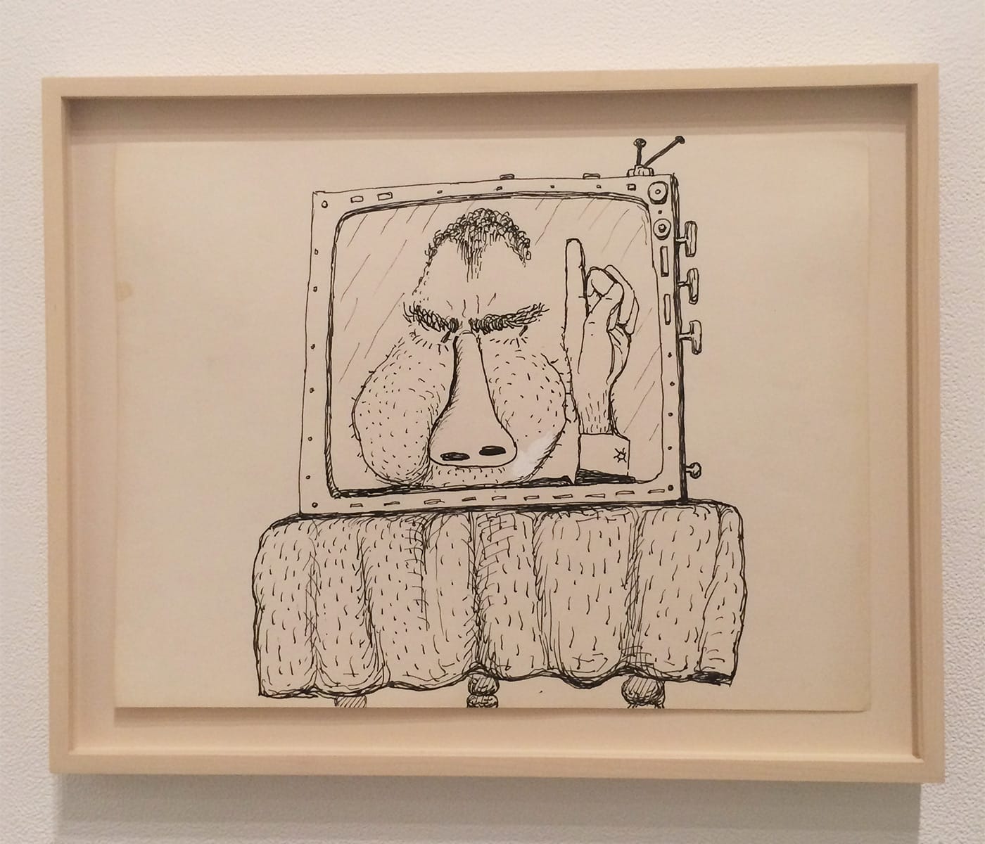Philip Guston, "Untitled (Poor Richard)" (1971) (all photos by the author for Hyperallergic unless indicated otherwise)