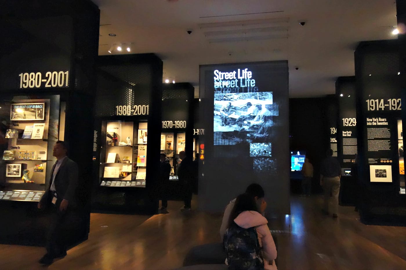 Installation view of New York at Its Core at the Museum of the City of New York (photo by the author for Hyperallergic)