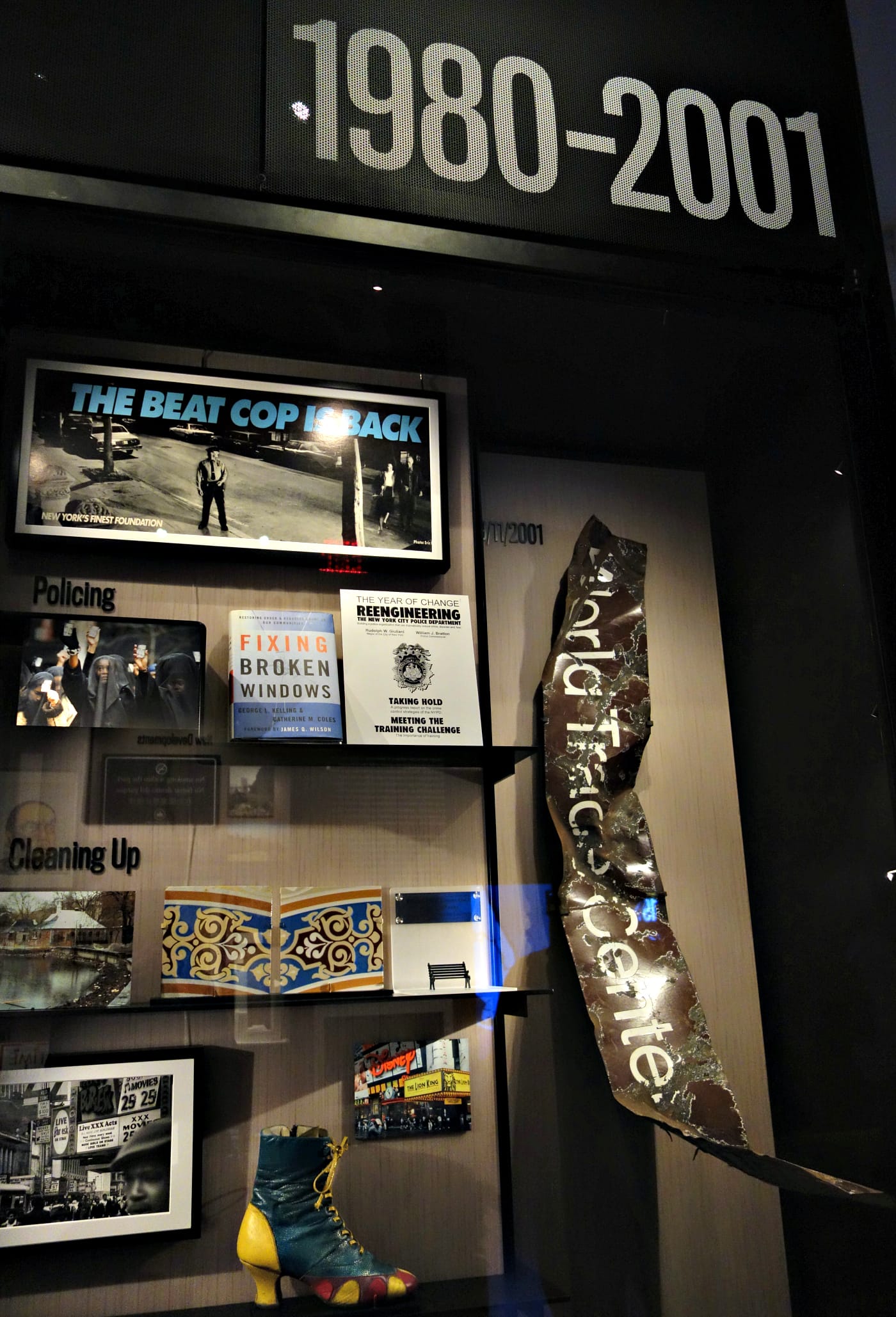 Installation view of New York at Its Core at the Museum of the City of New York (photo by the author for Hyperallergic)