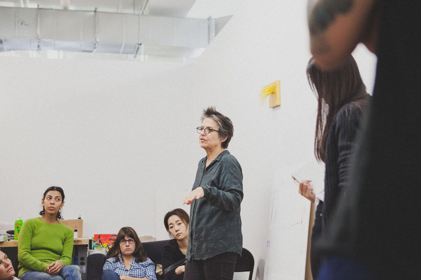 A class in the Pratt MFA Fine Arts studios at the Pfizer Building
