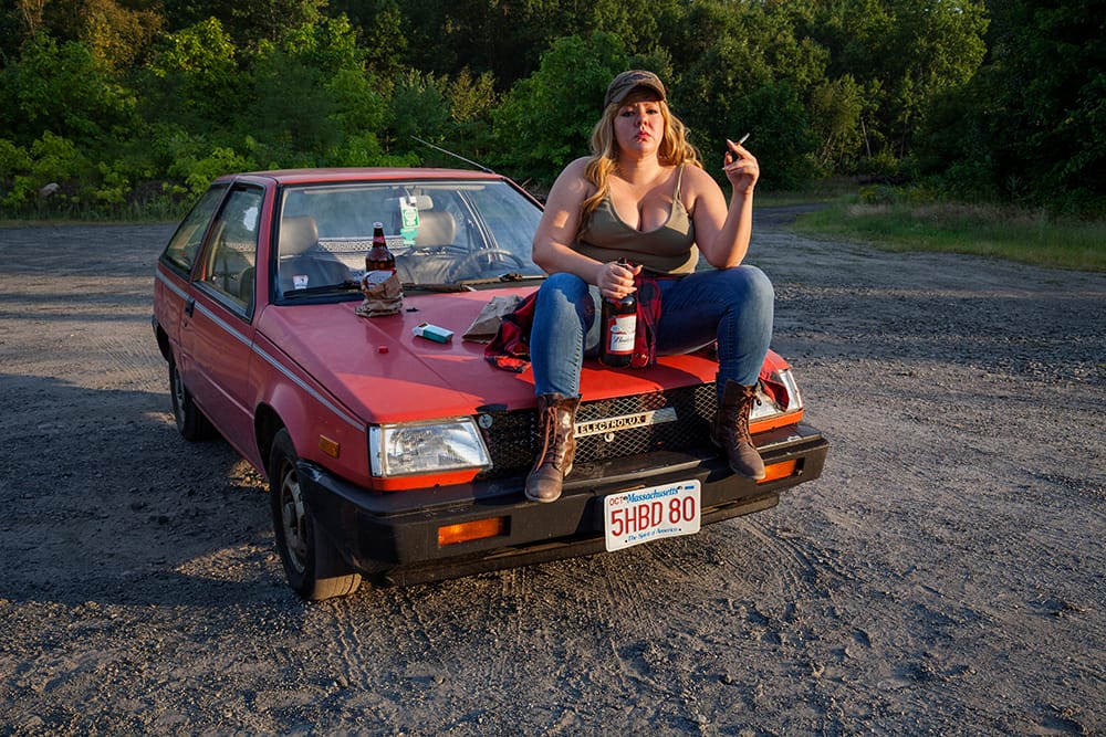 Genevieve Gaignard, "Red State, Blue Plate" (2016). Chromogenic print, Edition of 3 + 2 AP 24 x 36 inches