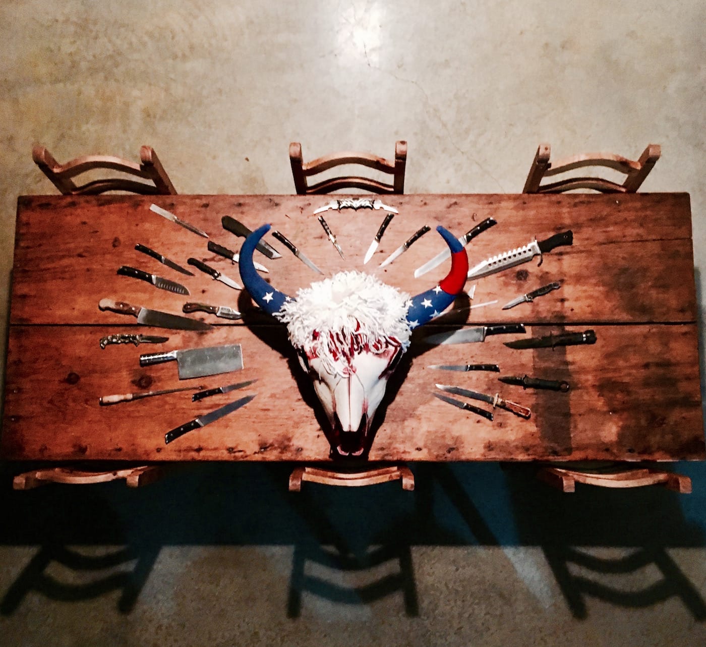 Cannupa Hanska Luger, "Thanksgiving Table" (2016) (image courtesy of the artist)